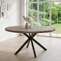 MSA MUEBLES SANTA ANA - Mesa Comedor Timber Circular 1.2 Mt.