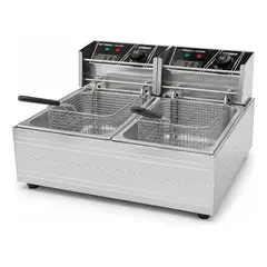 GUTSTARK - Freidora de aceite Eléctrica 12 Litros Doble deposito