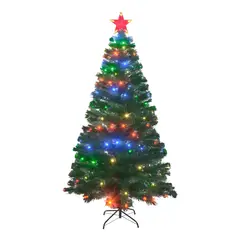 JARDIMEX - Árbol De Navidad LED 180 Cm Con Luces Integradas Y Estrella Incluida Preiluminado