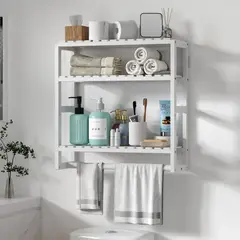 BLUEDREAMER - Toallero de baño Perchero de almacenamiento para barra de toallas