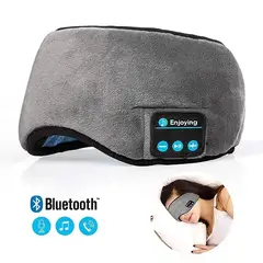 GENERICO - Mascara Antifaz para Conciliar el Sueño Profundo Antifaz con Auriculares Bluetooth Color Gris