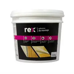 REX - Adhesivo Montaje Galón 3,8 kg