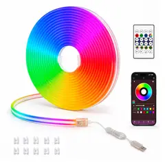 MAXWELL - Tira Cinta Luces Led Wifi RGBIC 5m Carga USB IP65