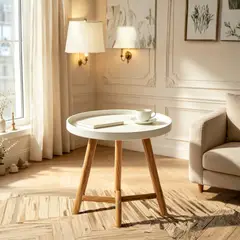 BABYLUNA - Mesa Auxiliar Decorativa Para Sala De Estar Aesthetic