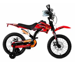 BRABUS - Bicicleta Motobike Frenos de Disco Aro 16 Rojo