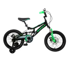 BRABUS - Bicicleta Wolfy Frenos de Disco DS Aro16 Negro