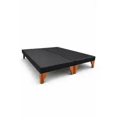 GENERICO - Base de Cama King Negra en Felpa