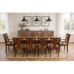 MSA MUEBLES SANTA ANA - Juego de Comedor 8 Sillas + 2 Sitiales London