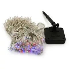 GENERICO - Luces Solares Navidad Cortina LED 300L 3x3m RGB Exterior