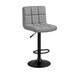 GLOBAL LATIN GROUP - Silla de Bar con Base Mate y Altura Regulable Diseño Moderno