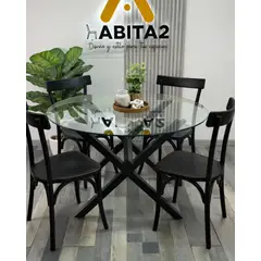 HABITA2 CHILE - Comedor Redondo 4 Puestos - Vintage X