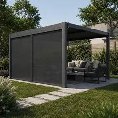 RELAN - Pantalla Lateral Retráctil SIDE-C Para Pérgola 370cm
