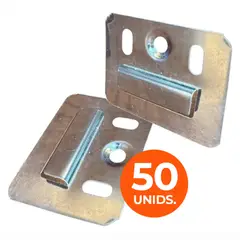 DOER - Pack 50 Unidades Clip montaje Wall panel