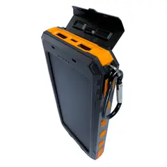 TECMASTER - Batería portátil - TM-200561 - 10.000 mAh - Carga solar - USB-C x 1 - USB-A x2