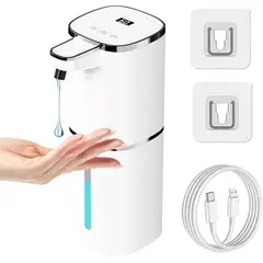 GENERICO - Dispensador De Jabón Automático Con Sensor Recargable USB Tipo C 380ml