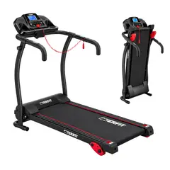 OVERFIT - Trotadora Electrica Caminadora Plegable 12 Km/h Inclinacion 1 Hp 110 Kg Negro