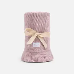 BABYROSEN - Manta tejida Algodón Vuelos Rosa - Baby Rosen