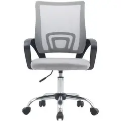 EVERSO - Silla Ergonómica Oficina Malla Giratoria con Soporte Lumbar y Reposabrazos