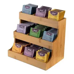 VIDA BUENAS - Estante Organizadora Bolsas De Té Almacenamiento Madera