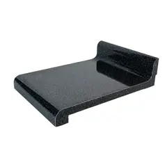 GENERICO - Cubierta de Cocina Postformada 120x50 cms - Color Granitino Negro