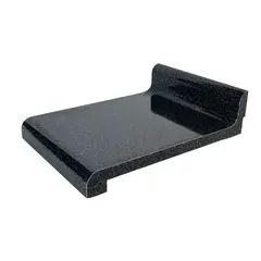 GENERICO - Cubierta Postformada de Cocina 150x50 cms - Granitino Negro