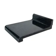 GENERICO - Cubierta de Cocina Postformada 250x50 cms - Color Granitino Negro