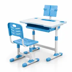 EL CONTAINER - Escritorio + Silla Ergonomica para niños Azul