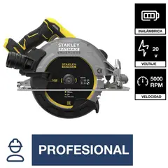 STANLEY - SIERRA CIRCULAR 7 14 20V BRUSHLESS NO INCLUYE BATERIA