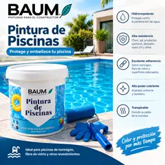BAUM - PINTURA PARA PISCINA blanco Tineta