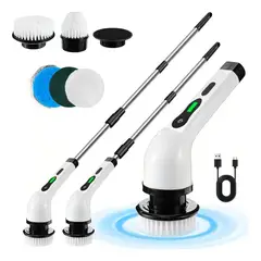 GENERICO - Cepillo Eléctrico Inalámbrico 9 en 1 Multifuncional 25W para Limpieza