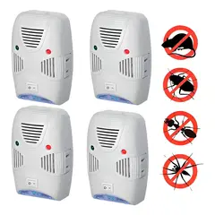 GENERICO - Pack De 4 Repelente Ultrasónico De Plagas Riooex De Raton