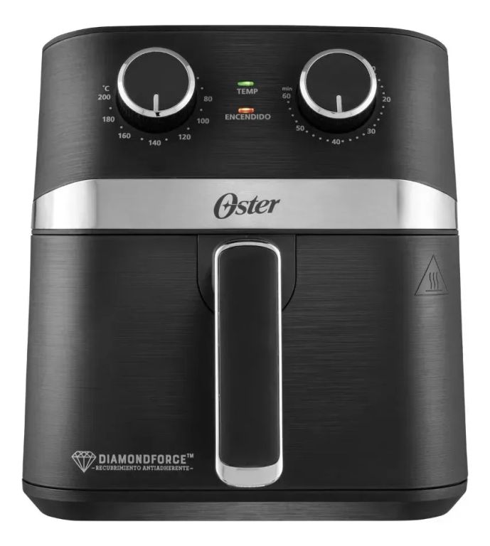 Freidora De Aire Manual Oster, Diamondforce, 4l Ckstaf401mdf Negro