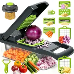 GENERAL - Picatodo Multifuncional 16 en 1 Cortador de Verduras y Mandolina