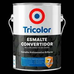 TRICOLOR - Anticorrosivo-Esmalte 7 beneficios negro 1gl