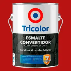 TRICOLOR - Anticorrosivo-Esmalte 7 beneficios rojo 1gl