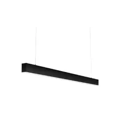 FARETTO - Colgante Lineal 20w Negro Luz Cálida 60cm Modelo Spica