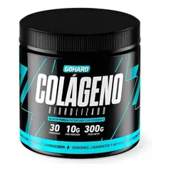 GOHARD - Colágeno Hidrolizado 300g Polvo Sin Sabor Vitamina C Gluten Free