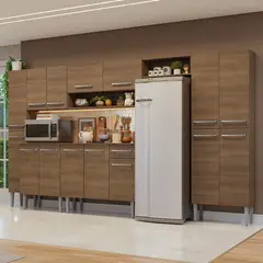 MADESA - Kit Muebles de Cocina Emilly 325 cm 07 Marrón 325x44x186 cm
