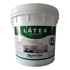CLEAN - Pintura Látex Tineta 4gl Color Antihongos