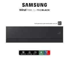 SAMSUNG - Aire Acondicionado 18.000 BTU - Wind-Free Pro Black inverter Wifi