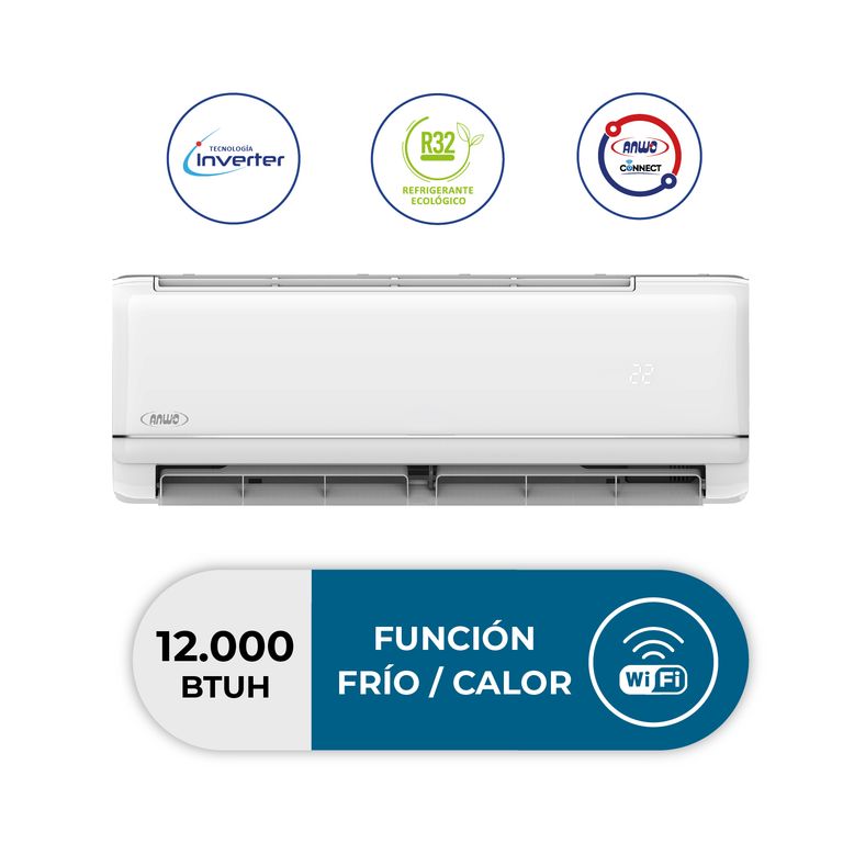 Aire Acondicionado Split Muro NEW ECOFLOW 12.000 BTU Inverter Wifi