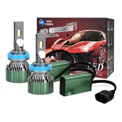 AIZO - Faros LED de 60 W para uso automotriz (H8/H9/H11)