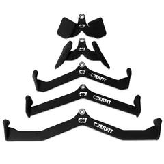 OVERFIT - Set De 5 Agarres Ergonomicos Pro Entrenamiento Polea Gym Ftiness Set De 5 Agarres Ergonomic