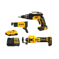 DEWALT - Pack Drywall DCF630+DCF6202+DCE555B+ Carg y Bat 2 AH