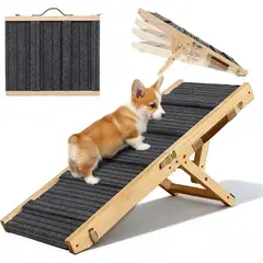 EVERSO - Rampa Para Perros Escalera Mascotas Ajustable Antideslizante