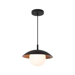 BLUMENAU - Lámpara colgante ANNA Negra 1 luz G9