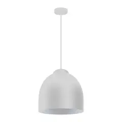 BLUMENAU - Lámpara colgante BLUM Blanca 1 luz E27