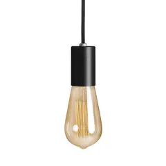 BLUMENAU - Lámpara colgante VINTAGE Negra 1 luz E27