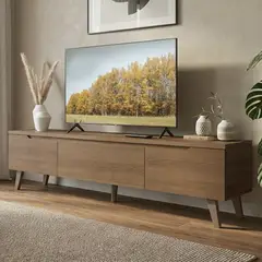 MADESA - Rack para TV Hasta 75 Pulgadas Dune Marrón 180x40x45 cm