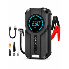 GENERICO - Partidor De Auto Con Compresor De Aire 150 Psi 12000mah